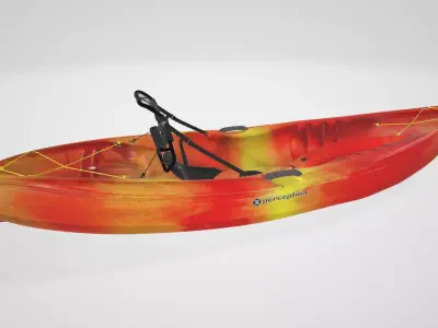 The MAKAO is at home on the sea Low-poly 3D model