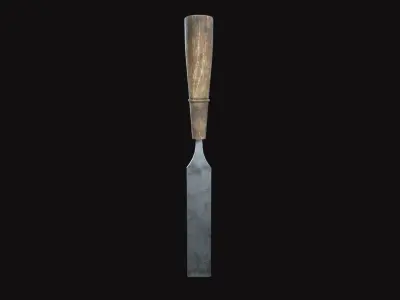 Medieval Chisels V07 Low-poly 3D model