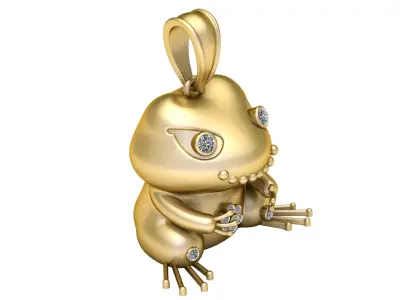 FROG INSECT PENDANT 3D PRINTABLE MODEL 3D print model
