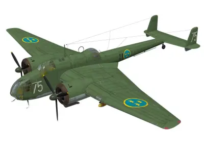 HandleyPage Hampden 3D model purchase