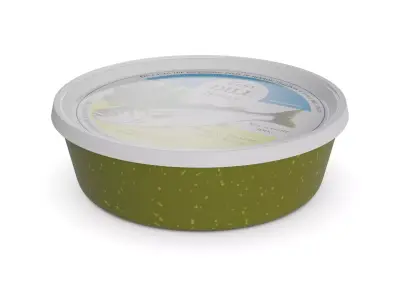 Herrings and herring products Herring Fillets in Dill Sauce Low-poly 3D model