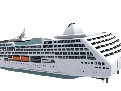 Passenger Cruise Ship  3D model