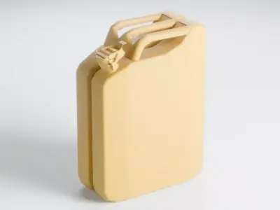 Worn Jerrycan Free low-poly 3D model