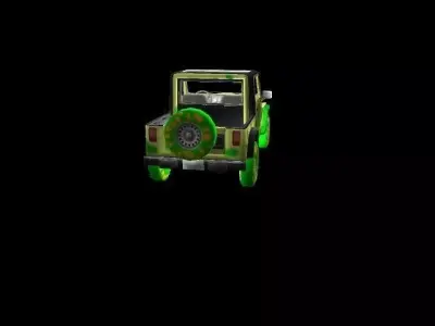 Military Jeep Low-poly 3D model by oshahzad