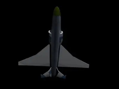 FTC-2000 Mountain Eagle Fighter Low-poly 3D model
