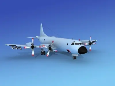 Lockheed P-3 Orion Unmarked 5 3D model