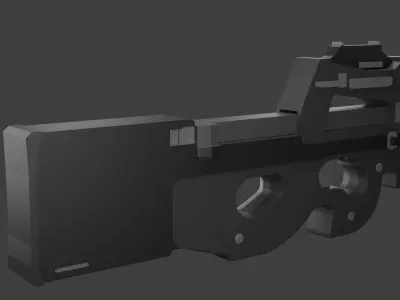 Simple P90 Free 3D model