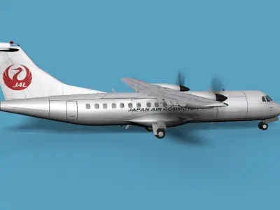 ATR  ATR-42-500 Japan Air Commuter 3D model