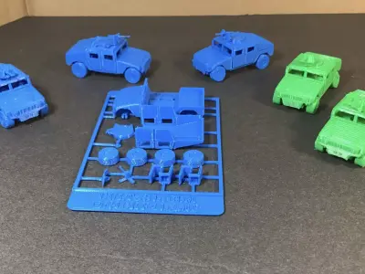 Humvee Card Model 1 100 Scale  3D print model