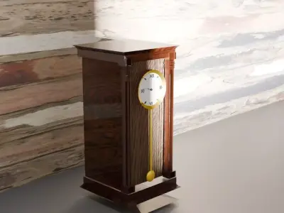 Antique Pendulum Clock 3D model purchase