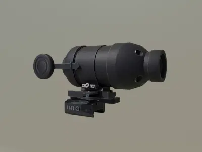 1P90 Scope Magnifier Low-poly 3D model