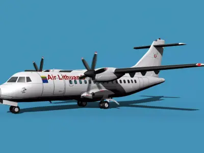 ATR-42-320 Air Lithuania 3D model