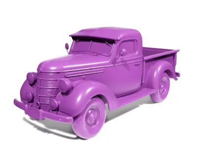 Vintage Pickup Old 3D print model