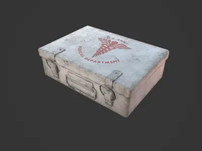 First Aid Kit Low-poly 3D model get