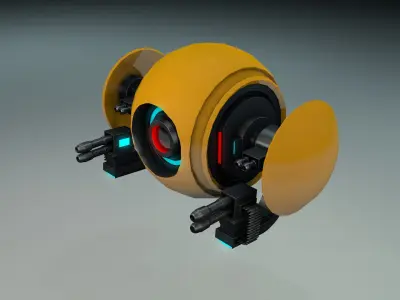 Sci fi drone 3D model from CGTrader