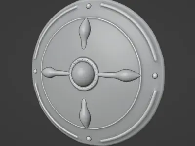 Medieval sheild Free 3D model