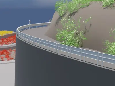 mountain path 3D model