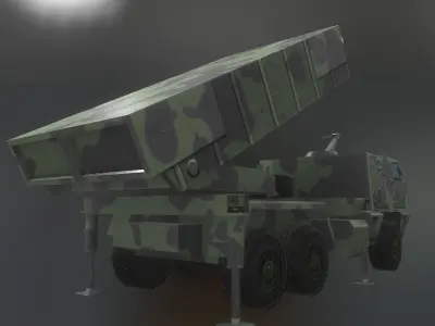 Astros II Low-poly 3D model