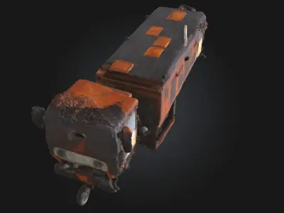 Rusty Relic  Timeworn Industrial Artifact 3D model