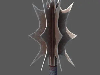 medieval mace Low-poly 3D model order