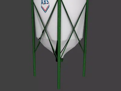 ABS Bag Silo Low-poly 3D model