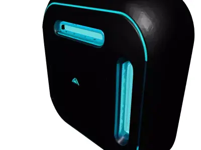 Futuristic WallMounted Smart Device 3D model
