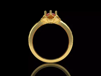 Flower Lady Ring 3D print model