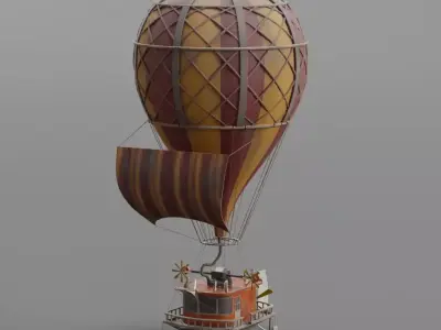 Fantasy Hot Air Ballon Free 3D model