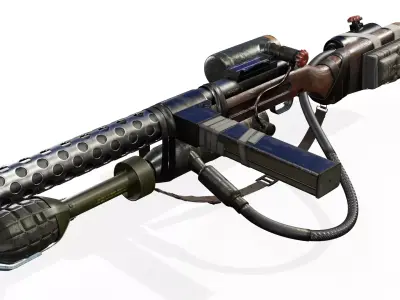sterling submachine gun 3D model purchase