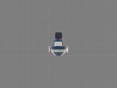 Low-poly Boat 3D Model Low-poly 3D model
