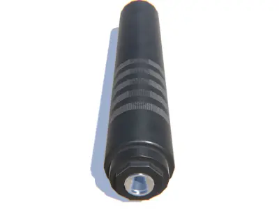 Tactical Silencer 5-56x45 Low-poly 3D model