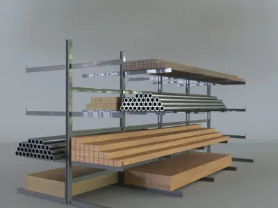Heavy duty rack 3D model