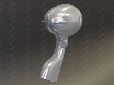 Shure 705 Rocket vintage microphone 3D model