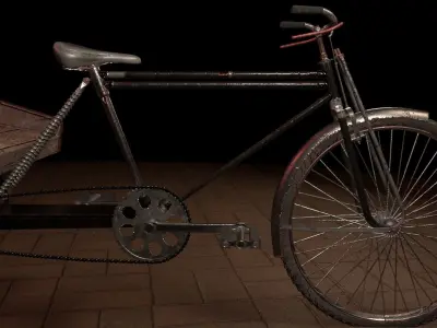 Cycle Rickshaw 3D model