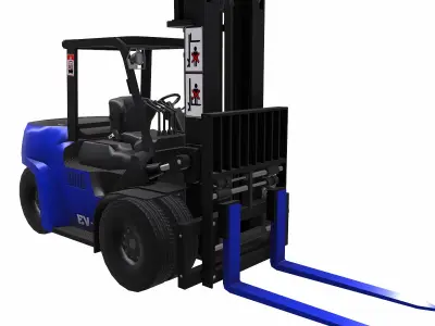 ForkLift - EV Low Poly  Low-poly 3D model