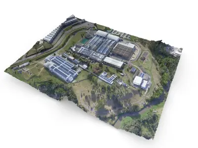 Sustainable Industrial Facility 3D model
