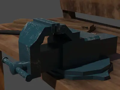 Workbench Low-poly 3D model purchase