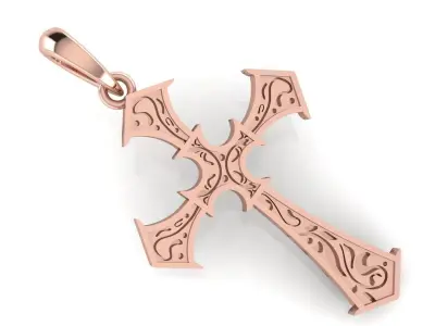 CROSS PENDANT CR137 3D print model