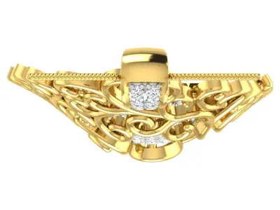 small detail work earring pendent set 3D print model
