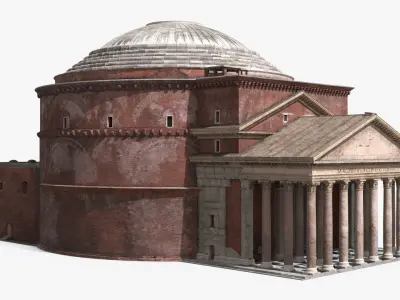 Ancient Roman Pantheon Building 3D model