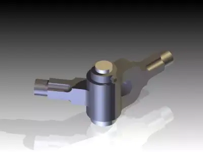 Knuckle Joint or Pin Joint Free 3D model