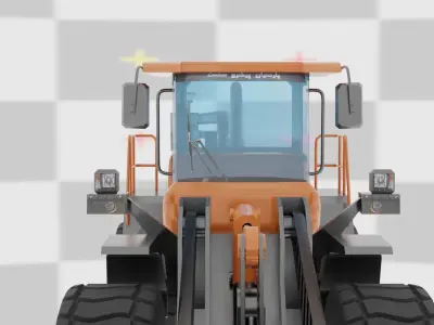 Wheel Loader 3D Model Low-poly 3D model by AH-CGI