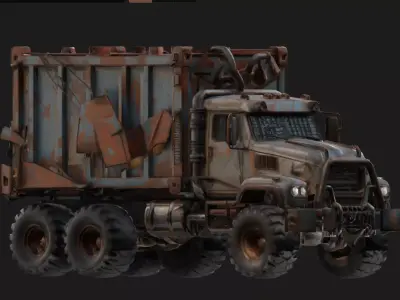 Armored Cargo Truck 3D model
