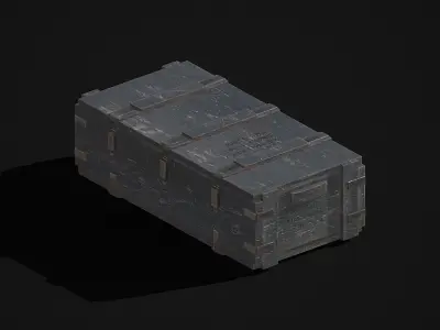 Military Weapon Crate  Game-Ready 3D Model Low-poly 3D model