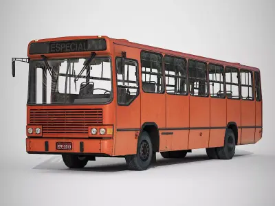 Urban Bus  Low-poly 3D model