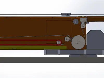 Telescopic belt conveyor 3D model