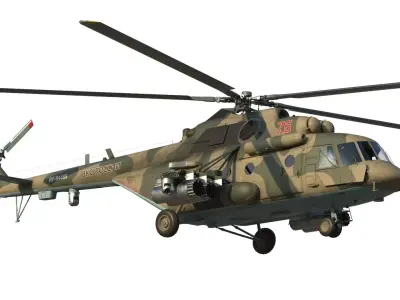 Mi-8 AMTSh helicopter 3D model