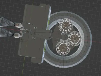 baloon ship 3D model