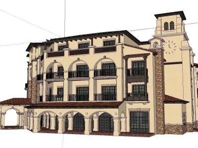vacation spot-Resort-Fashion Leisure Hotel-0250 3D model