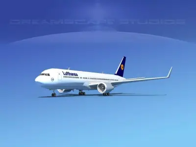 Boeing 767-300 Lufthansa 3D model